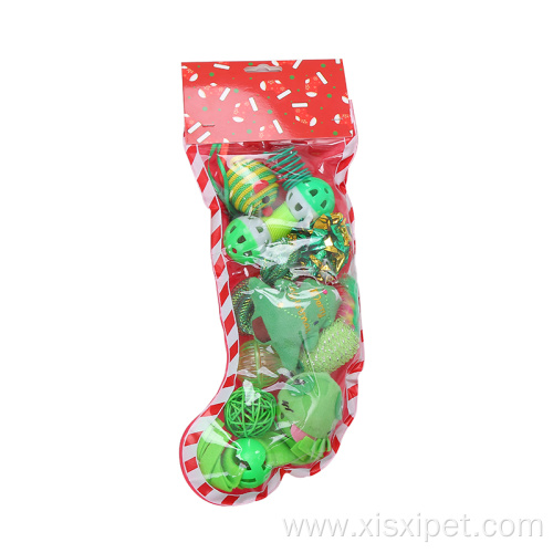 Eco-friendly interactive Christmas cat toy gift set